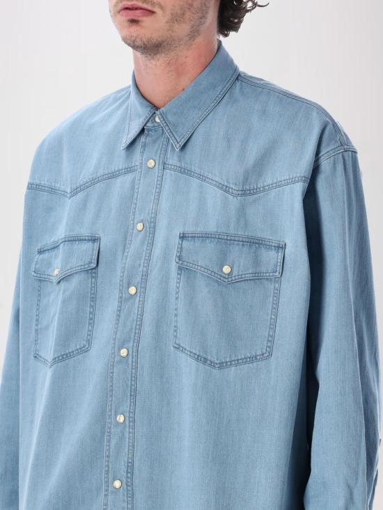 26SS 스튜디오 니콜슨 데님 셔츠 SNM1467 WWI Denim - STUDIO NICHOLSON