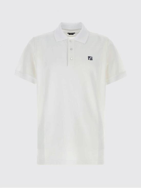 26SS 펜디 폴로 티셔츠 FY1309AY0I F0QA0 White - FENDI