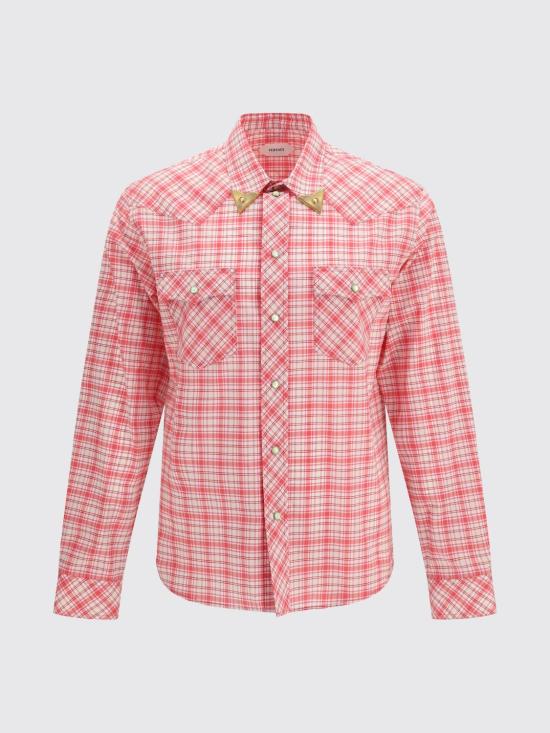 26SS 베르사체 긴팔 셔츠 10249541A17903 6R680 Red - VERSACE