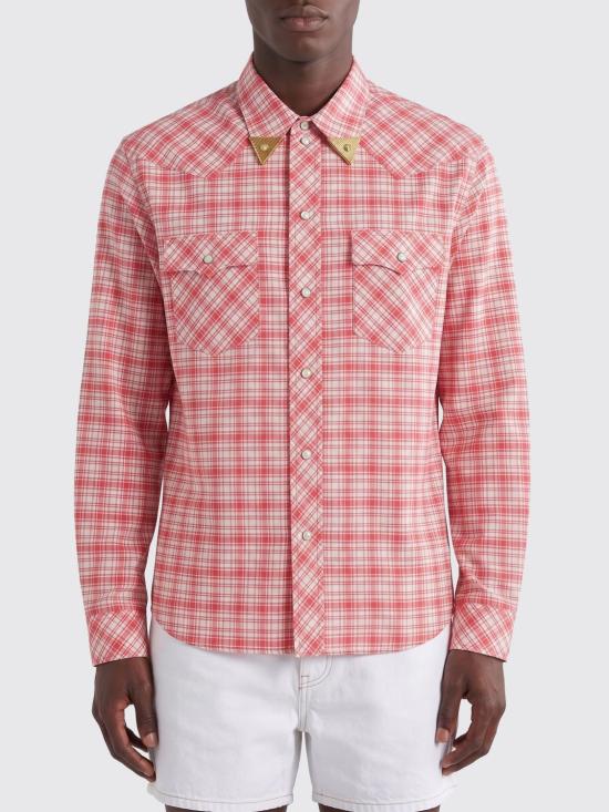 26SS 베르사체 긴팔 셔츠 10249541A17903 6R680 Red