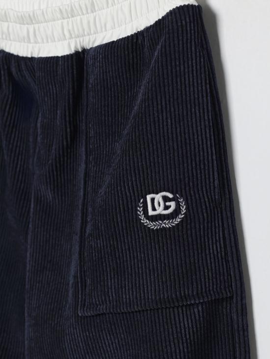 26SS [키즈] 돌체앤가바나 팬츠 L4JPJAFUWE3 B0339 Blue - DOLCE & GABBANA