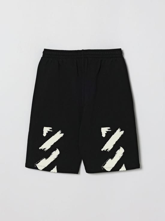 26SS [키즈] 오프화이트 쇼츠/버뮤다 44BCI001S26F003 001 Black - OFF WHITE