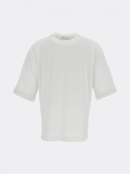 26SS 자크뮈스 반팔 티셔츠 26ETSW00588AJ00254 100 White - JACQUEMUS