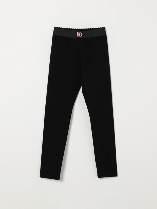 26SS [키즈] 돌체앤가바나 스트레이트 팬츠 L5JPB8G7P1U N0000 Black