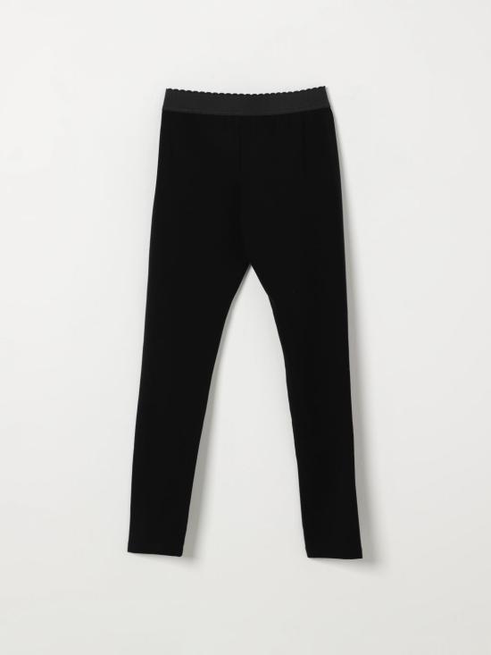26SS [키즈] 돌체앤가바나 스트레이트 팬츠 L5JPB8G7P1U N0000 Black - DOLCE & GABBANA