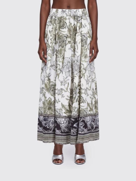 26SS 페이 롱 스커트 NXW92525500ZGI 7D51 Green