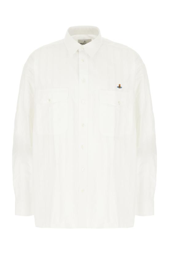 26SS 비비안웨스트우드 긴팔 셔츠 2401004BW01ET A211 WHITE STRIPE