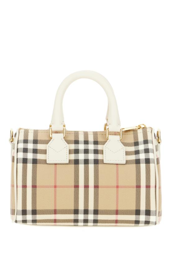 26SS 버버리 미니 체크 볼링 백 8125107 B7348 VNTG CHK SOAP - BURBERRY