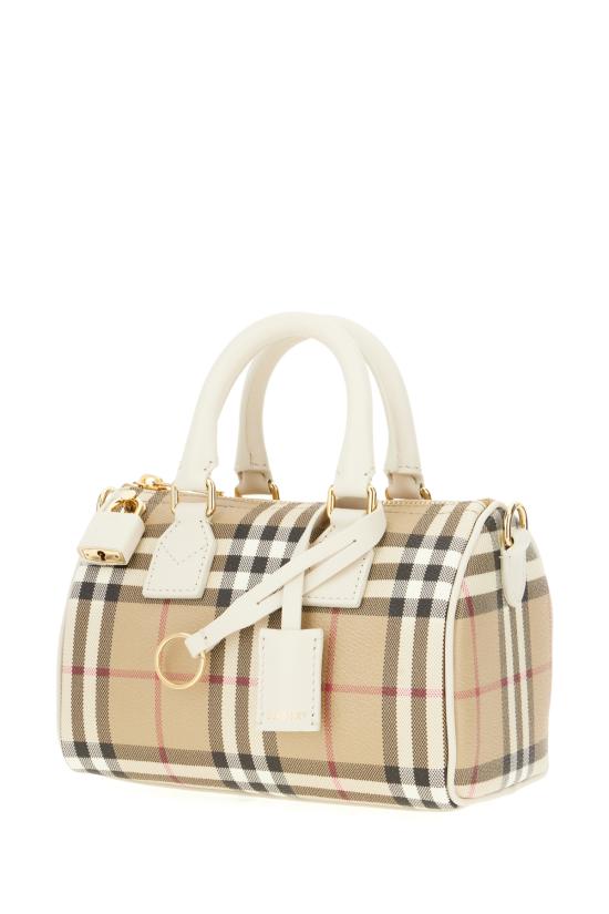 26SS 버버리 미니 체크 볼링 백 8125107 B7348 VNTG CHK SOAP - BURBERRY