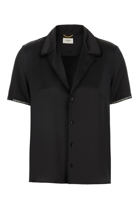 26SS 생로랑 셔츠 861081Y7G27 1000 Nero