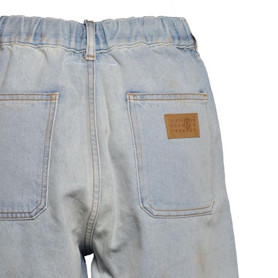 26SS [키즈] MM6 메종마르지엘라 데님 숏팬츠 M60998MM06Z M601 - MM6 MAISON MARGIELA