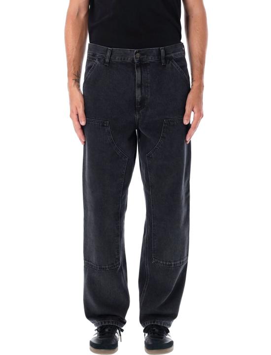 26SS 칼하트 WIP 스미스 데님 더블 니 팬츠 I032699 8906 BLACKSTONE WASHED DOM