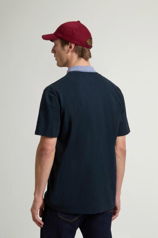 26SS 울리치 반팔 티셔츠 CFWOTE2013MRUT4061 3989 Melton blue - WOOLRICH
