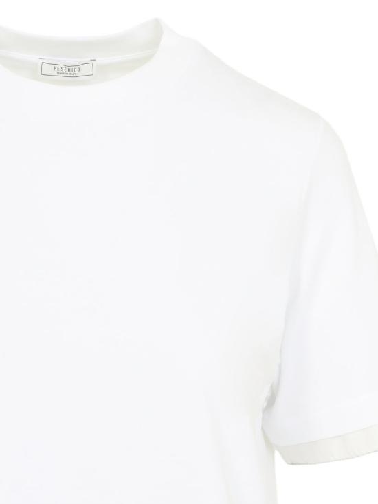 26SS 페세리코 반팔 티셔츠 A06739J0 0070A00A Bianco - PESERICO