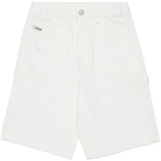 26SS [키즈] 디젤 쇼츠/버뮤다 J02535KXBRZK141 WHITE