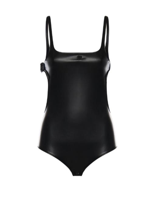 26SS 쿠레쥬 바디수트 티셔츠 126JMB055PU0049 9999 BLACK