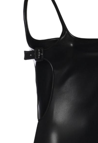 26SS 쿠레쥬 바디수트 티셔츠 126JMB055PU0049 9999 BLACK - COURREGES