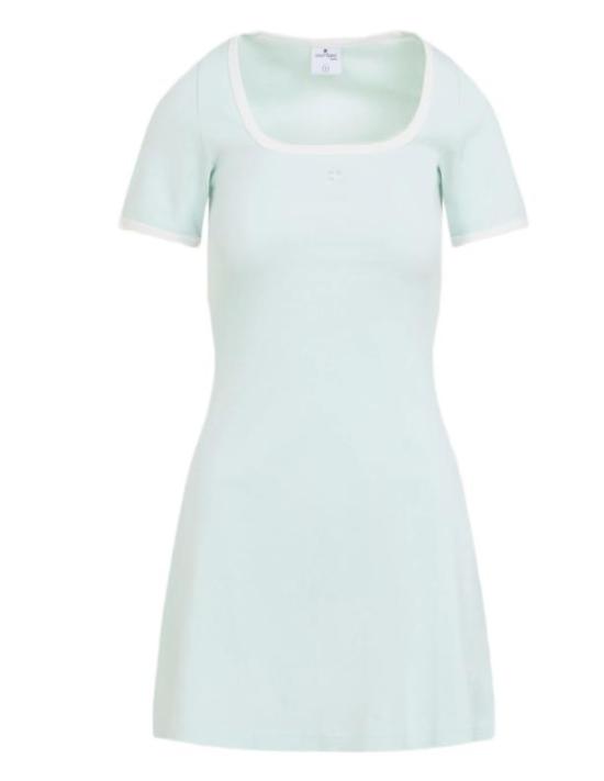 26SS 쿠레쥬 미디 원피스 126JRO776JS0203 B216 LIGHT MINT HERITAGE WHITE