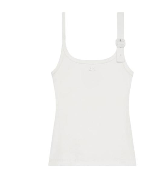 26SS 쿠레쥬 반팔 티셔츠 126JDE153JS0194 0001 HERITAGE WHITE