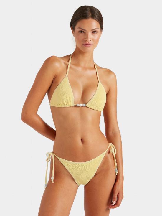  훈자 지 비키니 수영복 훈자 G 지나 트라이앵글 비즈 비키니 세트 버터 - HUNZA G