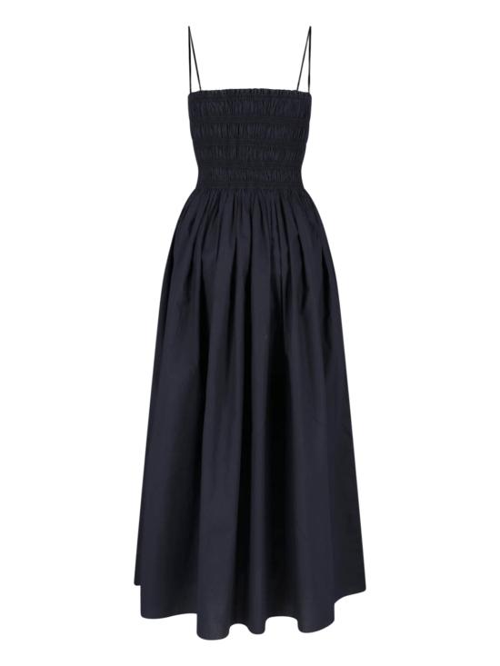 26SS 마토 미디 원피스 SHBDR PL BLK Black - MATTEAU