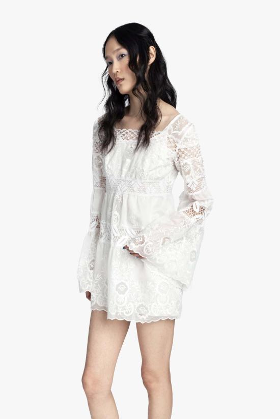  안나 수이 숏 원피스 코티지 로즈 레이스 미니 드레스 - ANNA SUI