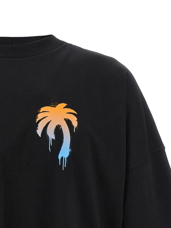 26SS 팜앤젤스 반팔 티셔츠 PMAA10BS26JER00310011001 Black - PALM ANGELS