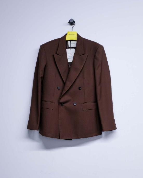  세컨드 레이어 수트 자켓 두 번째 레이어 울 피코 블레이저