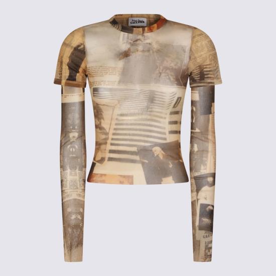  장 폴 고티에 긴팔 티셔츠 탑