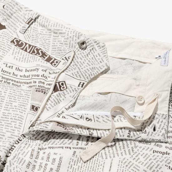  엔지니어드가먼츠 스트레이트 팬츠 엔지니어드 가먼츠 페인터  화이트 - ENGINEERED GARMENTS