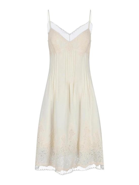 26SS 에르마노 설비노 미디 스커트 D482Q321APVKX14800 White