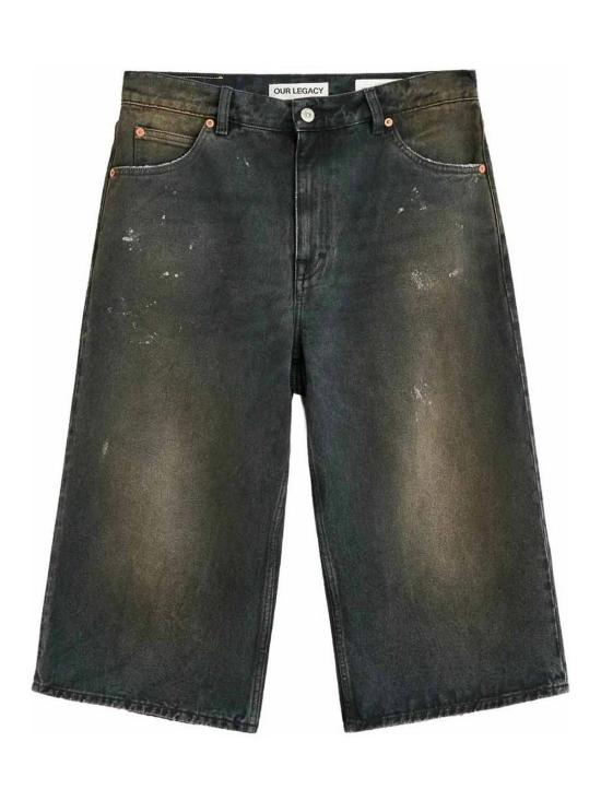 26SS 아워레가시 카프리 컷 네뷸라 워시드 버뮤더 쇼츠 M2265CNNEBULAWASH Black - OUR LEGACY