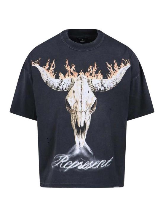 26SS 리프레젠트 반팔 티셔츠 MLM10059204 Black