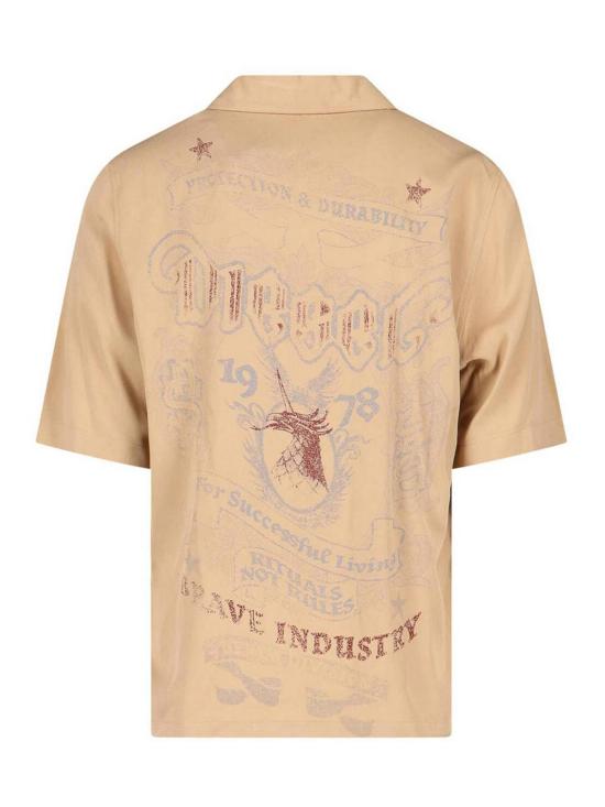 26SS 디젤 셔츠 A236410LJCL7CS Beige - DIESEL