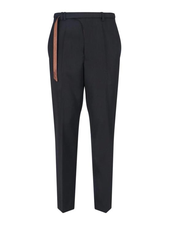 26SS 디젤 P-NEDAR 바이커 벨트 스트랩 테일러드 팬츠 A228770WICS9XXA Black