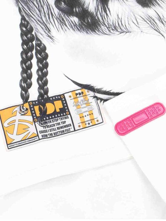 26SS 피디에프 반팔 티셔츠 DFM54029TJ110BRAID White - PDF