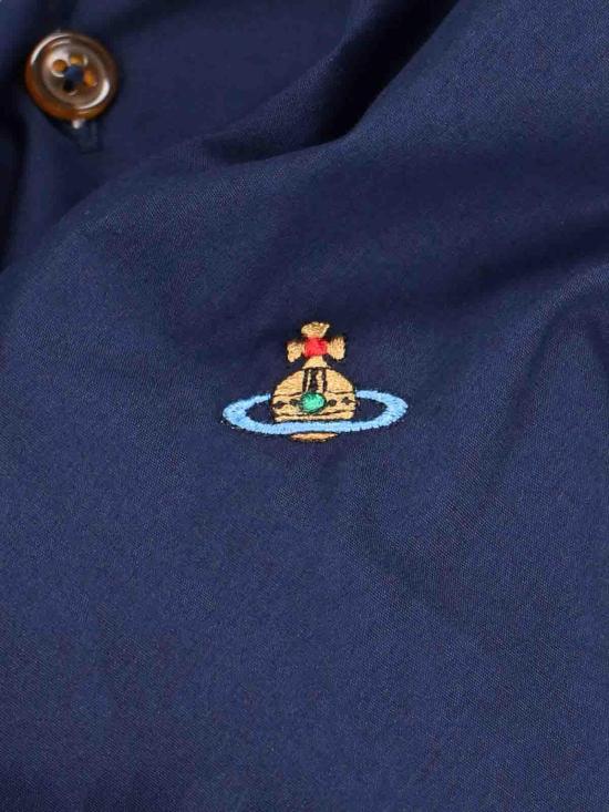 26SS 비비안웨스트우드 드렁큰 셔츠 1501000CW009QK410 Blue - VIVIENNE WESTWOOD