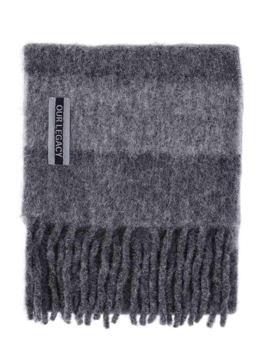 26SS 아워레가시 머플러/스카프 A2268ESSTATICSTRIPEFUZZYALPACA Grey - OUR LEGACY