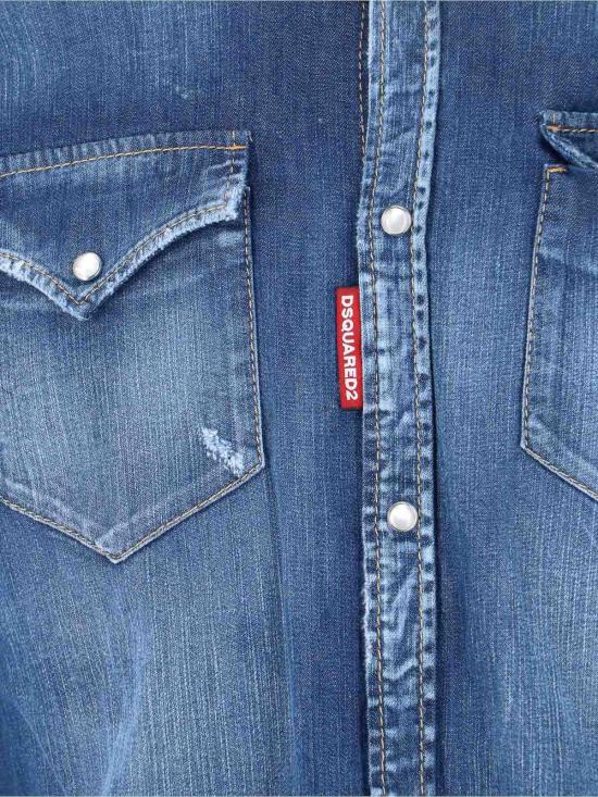 26SS 디스퀘어드2 데님 셔츠 S74DM0986S30341470 Blue - DSQUARED2