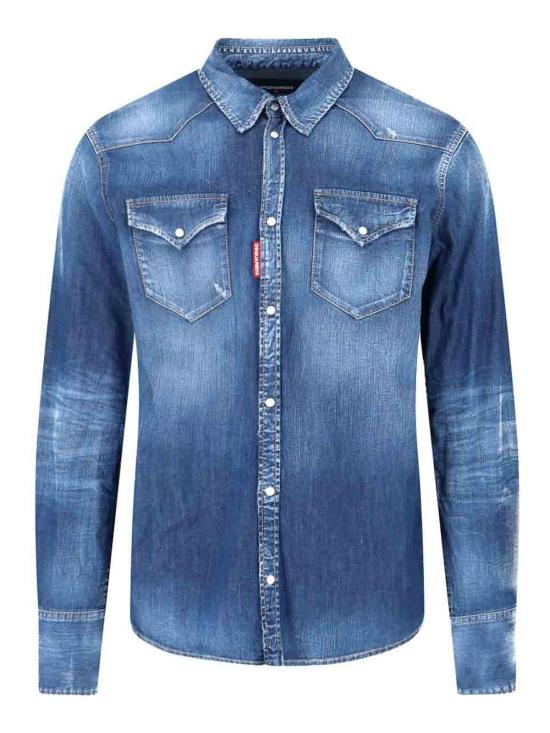 26SS 디스퀘어드2 데님 셔츠 S74DM0986S30341470 Blue