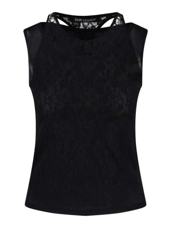 26SS 아워레가시 스윔 탱크 W2266SBBLACKSTOCKINGJERSEY Black