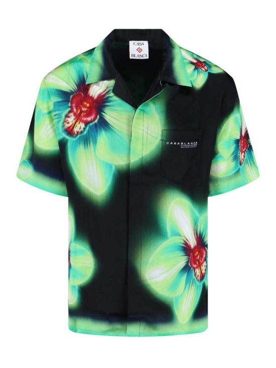 26SS 카사블랑카 반팔 셔츠 MSS26SH00302ORCHIDGLITCH Multicolour