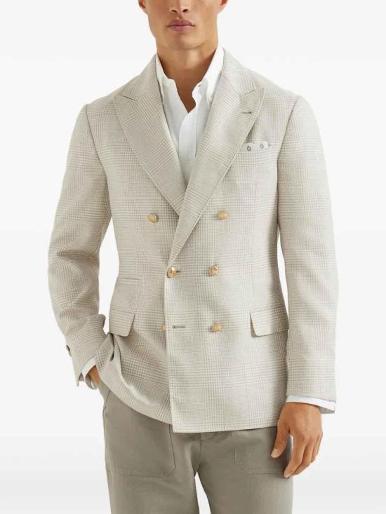 26SS 브루넬로 쿠치넬리 수트 자켓 MZ4197BPDGC001 Beige - BRUNELLO CUCINELLI