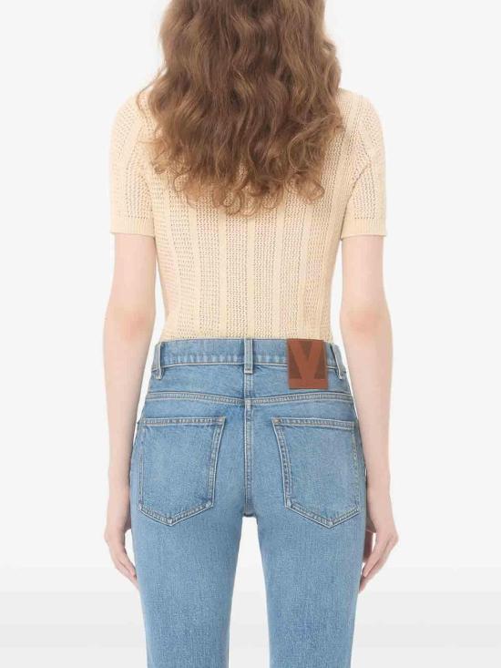 26SS 발렌티노 가라바니 폴로 티셔츠 BKP00JA33A03 Beige - VALENTINO GARAVANI