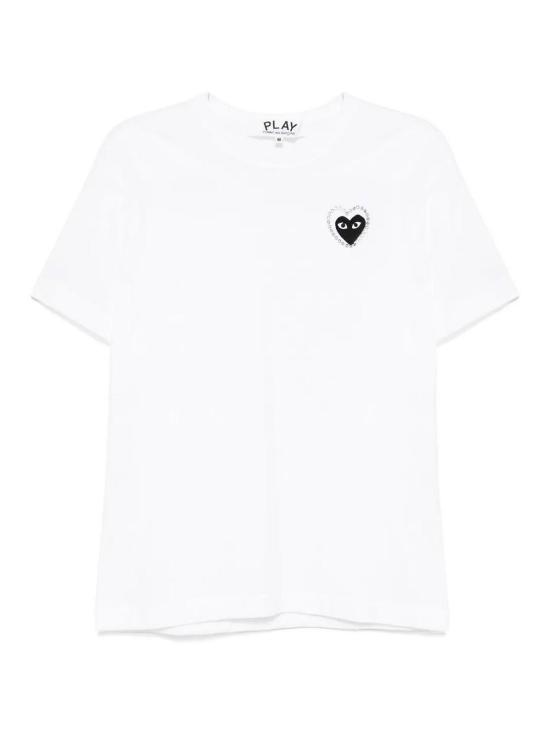 26SS 꼼데가르송 반팔 티셔츠 AXT802051WHITEXBLACK