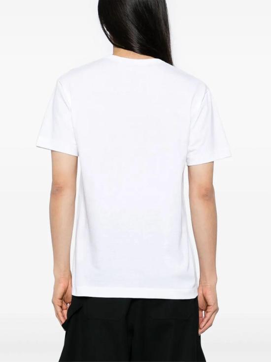 26SS 꼼데가르송 반팔 티셔츠 AXT802051WHITEXBLACK - COMME DES GARCONS