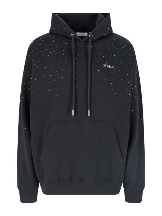26SS 오프화이트 후드 티셔츠 44MBB085S26F01B101 Black