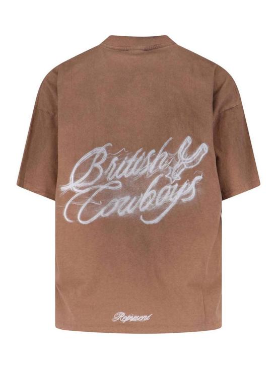 26SS 리프레젠트 브리티시 카우보이 티셔츠 MLM10059216 Brown - REPRESENT