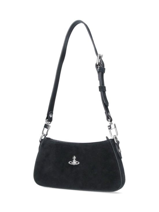26SS 비비안웨스트우드 타샤 스웨이드 숄더 폰백 5801000JWL007EN401 Black - VIVIENNE WESTWOOD