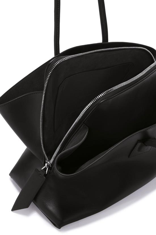 26SS 디 아티코 라 파세지아타 미디엄 탑 핸들 백 250WAH00054LBT019AA 100 BLACK - THE ATTICO